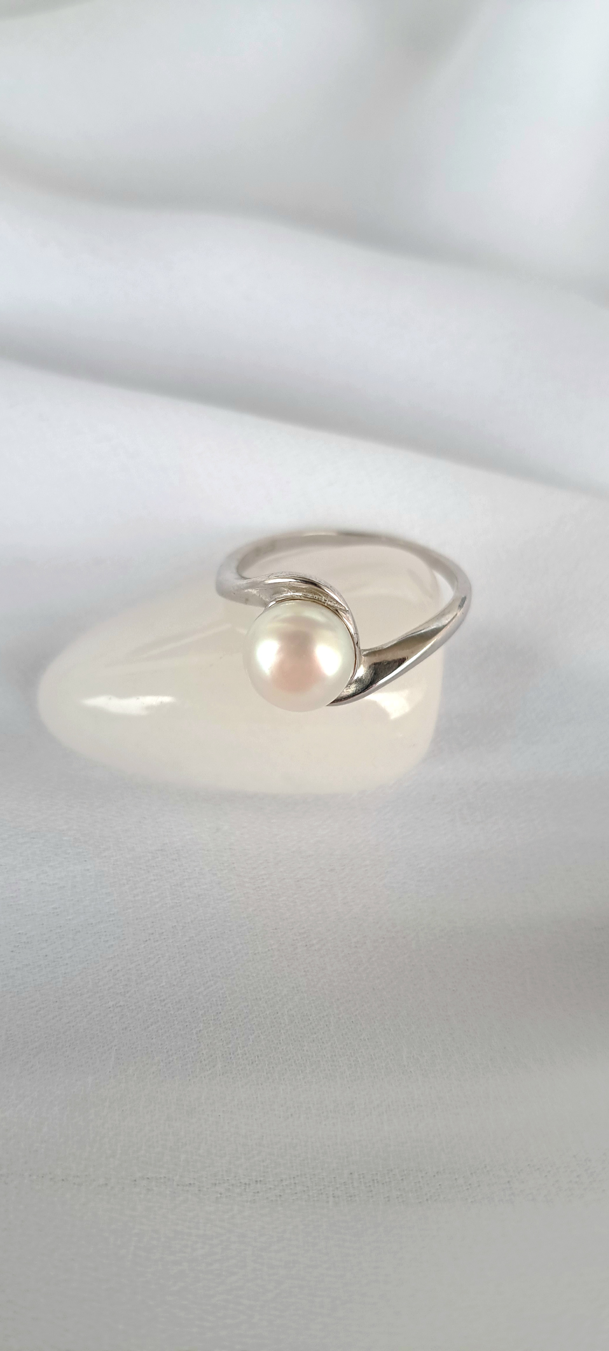 Pearl Sterling Silver Ring (Design AP1) | GemPundit Australia